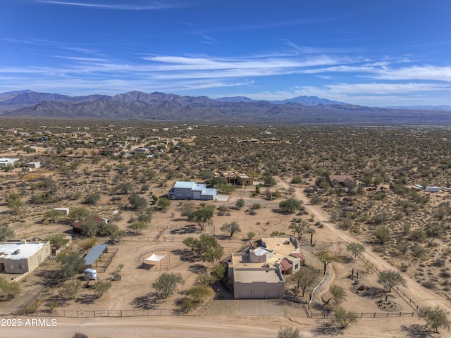 bird's eye view featuring a mountain view