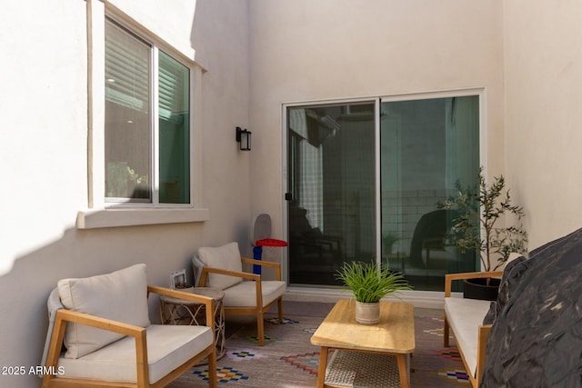 view of patio / terrace with a wooden deck