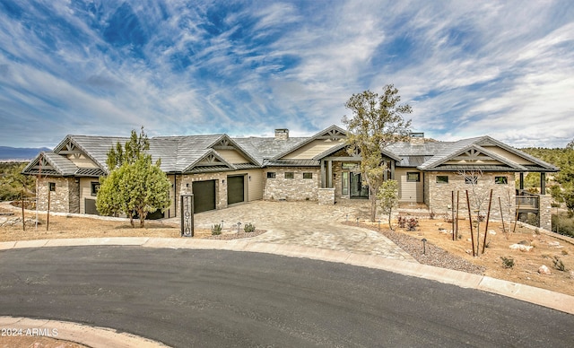 craftsman-style house featuring a garage