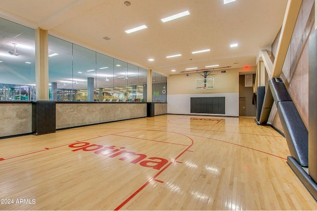 view of basketball court