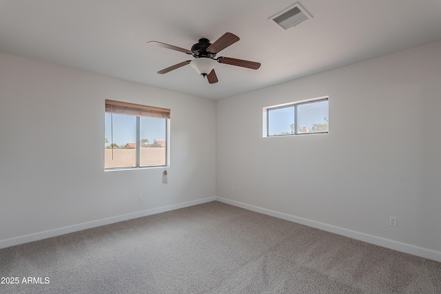 17207 E El Pueblo Blvd, Fountain Hills, AZ 85268 - carpeted spare room featuring baseboards and ceiling fan