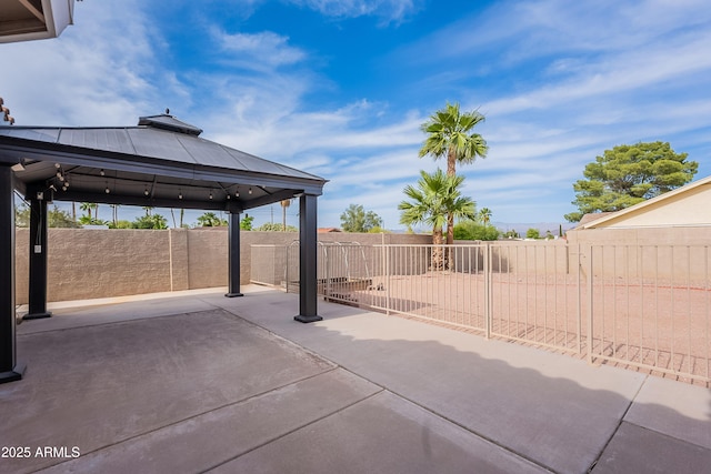 17207 E El Pueblo Blvd, Fountain Hills, AZ 85268 - fenced backyard with a patio and a gazebo