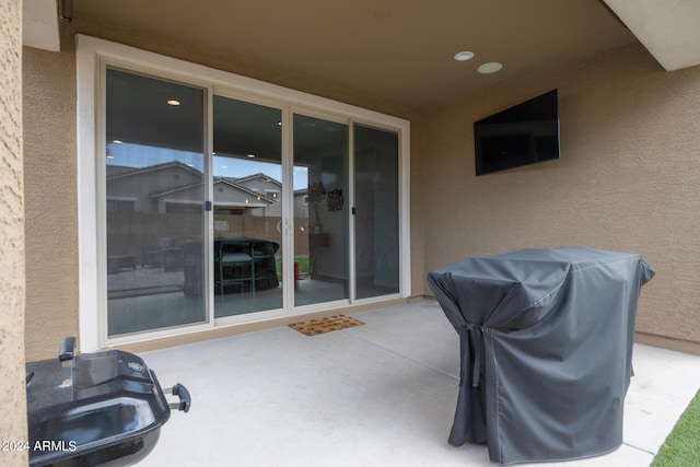 view of patio / terrace featuring area for grilling