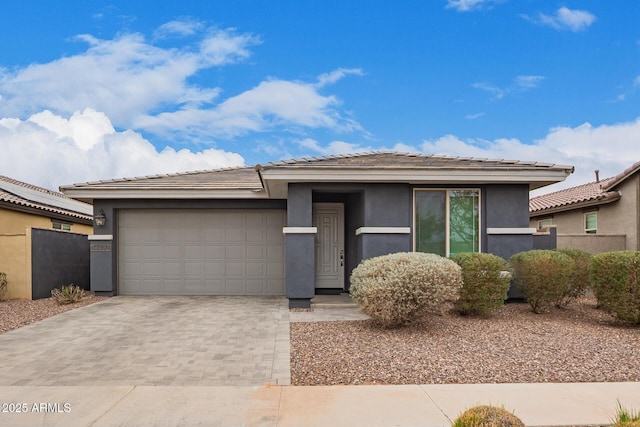 view of front of home featuring a garage