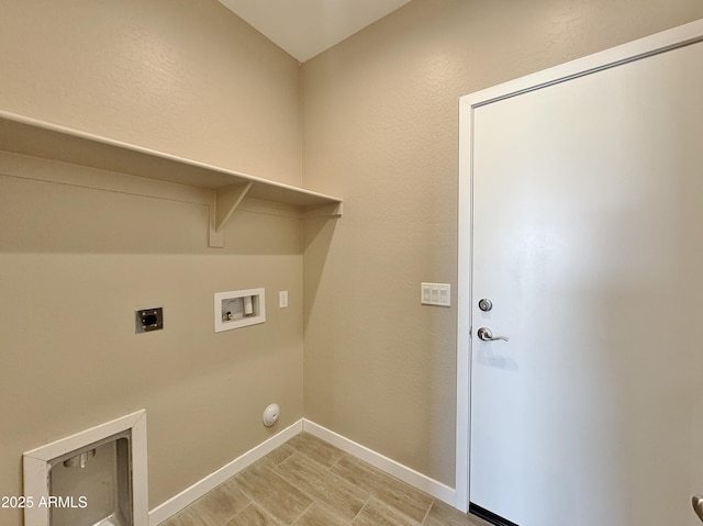 15422 S Sequoia Cir, Arizona City, AZ 85123 - clothes washing area featuring baseboards, hookup for a gas dryer, laundry area, hookup for an electric dryer, and hookup for a washing machine