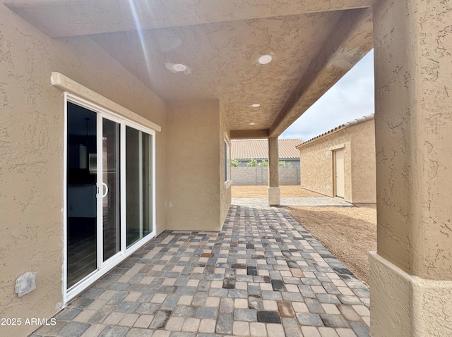 15422 S Sequoia Cir, Arizona City, AZ 85123 - view of patio featuring fence