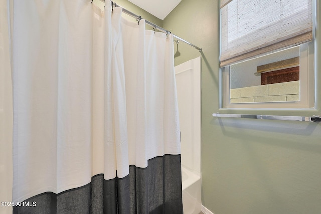 29339 N 135th Dr, Peoria, AZ 85383 - bathroom featuring shower / bath combo and baseboards