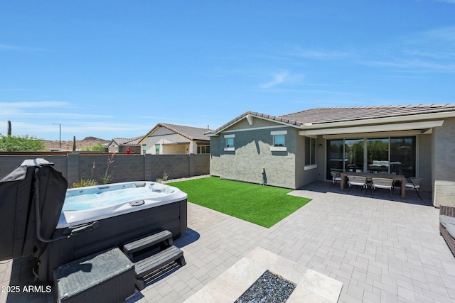 29339 N 135th Dr, Peoria, AZ 85383 - view of yard featuring a hot tub and a patio area