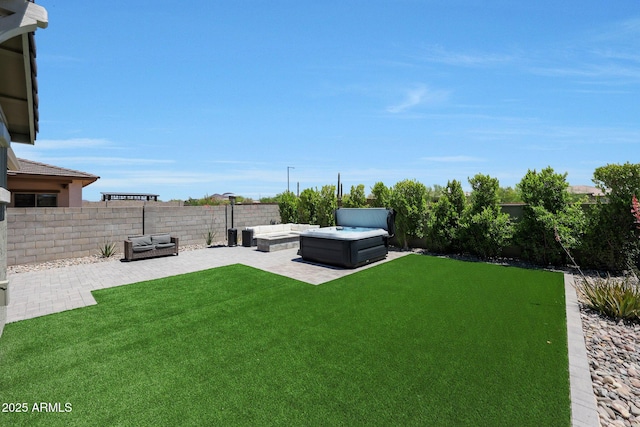 29339 N 135th Dr, Peoria, AZ 85383 - view of yard with a patio area and an outdoor living space