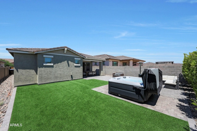 29339 N 135th Dr, Peoria, AZ 85383 - view of yard with a hot tub and a patio