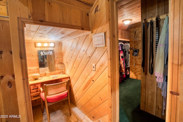 8455 Ridge Dr, Show Low, AZ 85901 - office space featuring wooden walls and wood ceiling