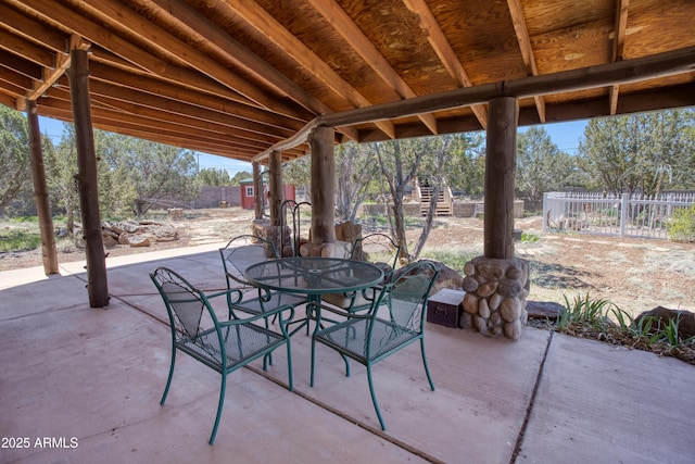 8455 Ridge Dr, Show Low, AZ 85901 - view of patio / terrace featuring outdoor dining space