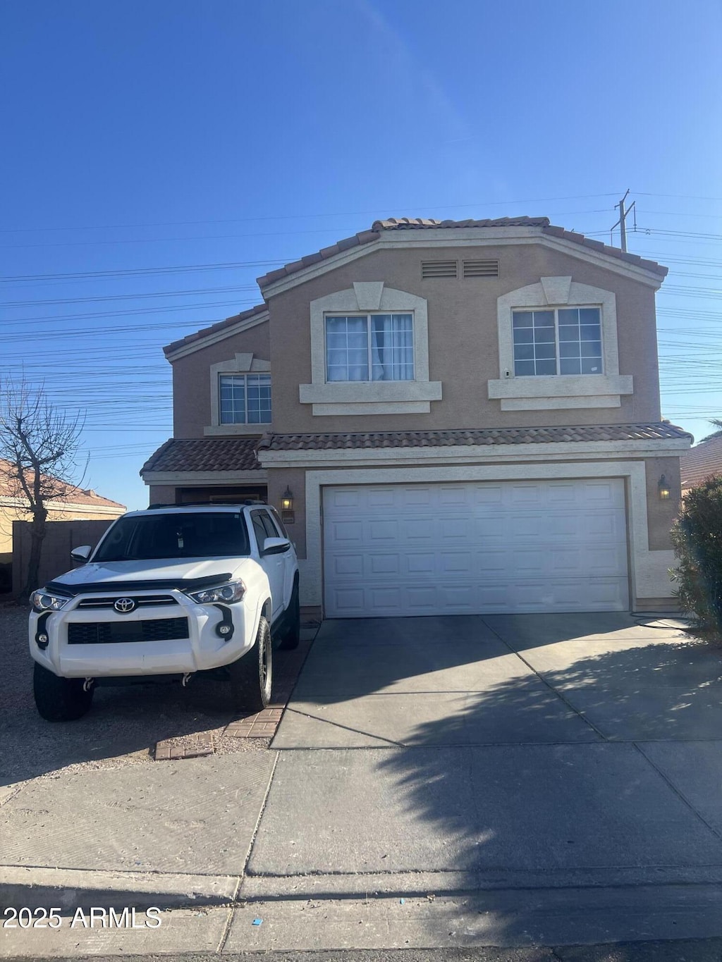 front facade featuring a garage