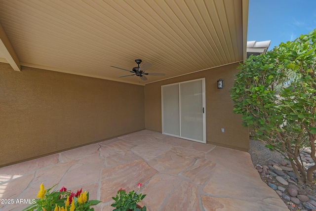 2627 E Gary Way, Phoenix, AZ 85042 - view of patio / terrace featuring a ceiling fan