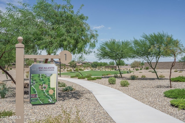 view of community