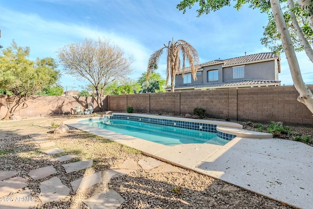 4389 E Muirfield St, Gilbert, AZ 85298 - view of pool featuring a patio area, a fenced backyard, and a fenced in pool