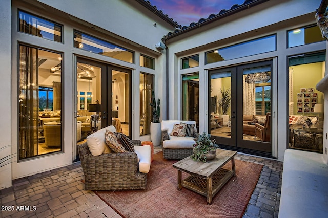 28609 N Cottonwood Basin Dr, Rio Verde, AZ 85263 - view of patio / terrace with french doors