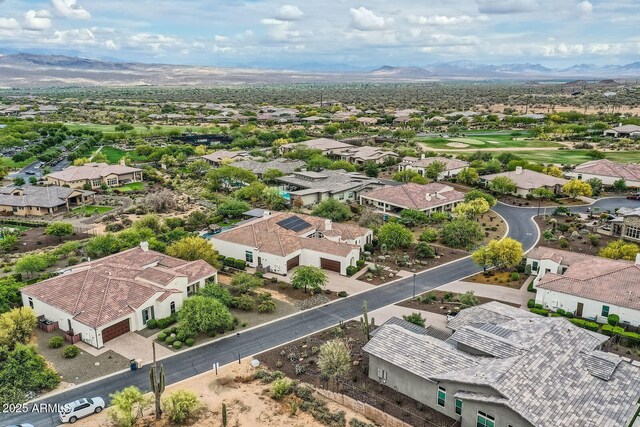 28609 N Cottonwood Basin Dr, Rio Verde, AZ 85263 - aerial perspective of suburban area with mountains