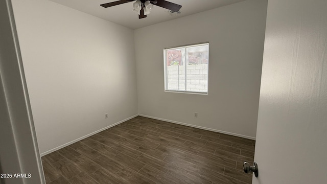 12505 W Adams St, Avondale, AZ 85323 - unfurnished room with ceiling fan and dark wood-type flooring