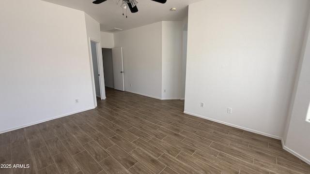12505 W Adams St, Avondale, AZ 85323 - spare room featuring ceiling fan and dark wood-style floors