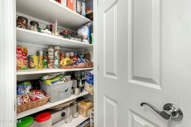 view of pantry