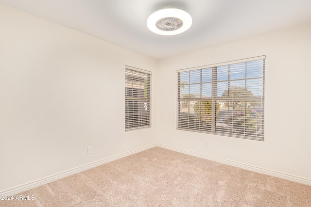 view of carpeted empty room