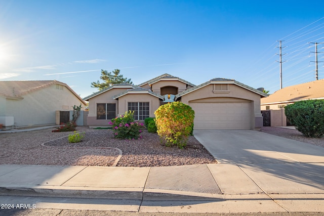 ranch-style house with a garage