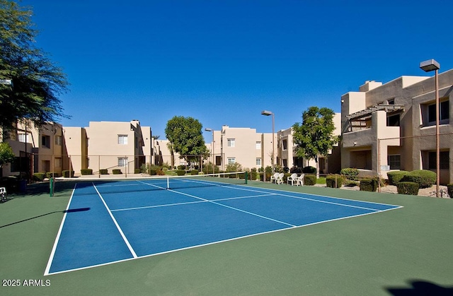 view of tennis court