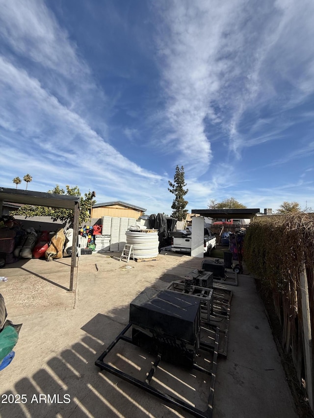 view of patio / terrace with a gazebo