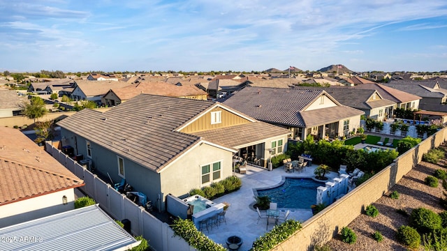 birds eye view of property featuring a residential view