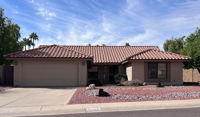 view of front of house featuring a garage