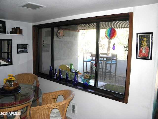 dining space with a wealth of natural light