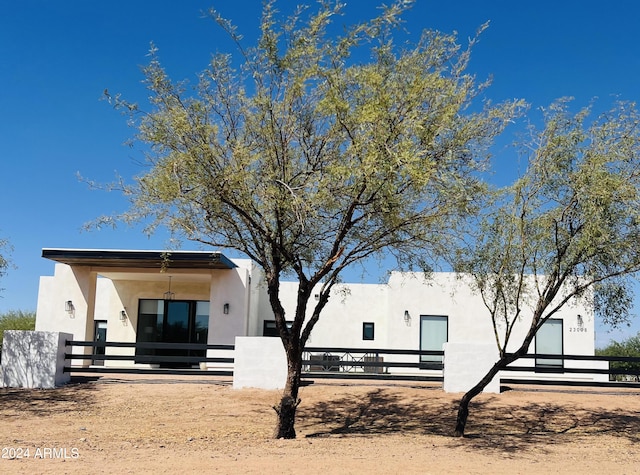 23008 E Galveston St, Mesa, AZ 85212 - view of front of home with stucco siding and a fenced front yard