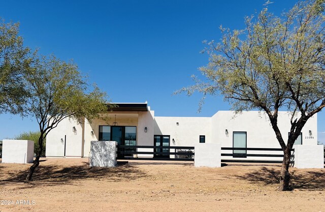 23008 E Galveston St, Mesa, AZ 85212 - view of front facade with stucco siding and fence