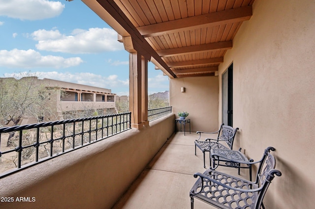 view of balcony