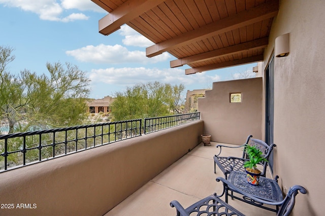 view of balcony