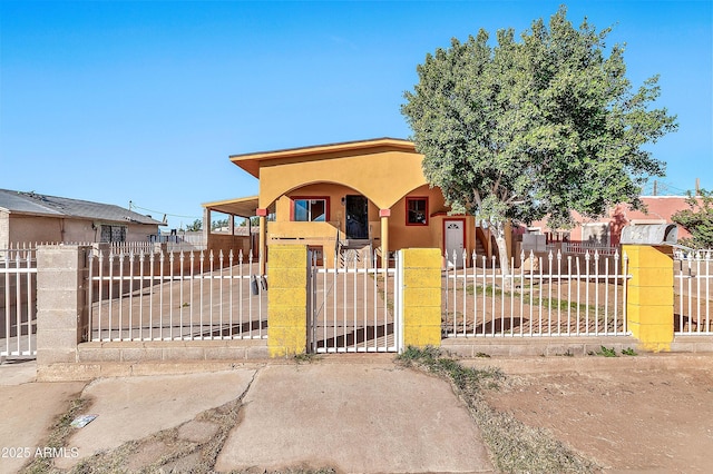 view of front of home