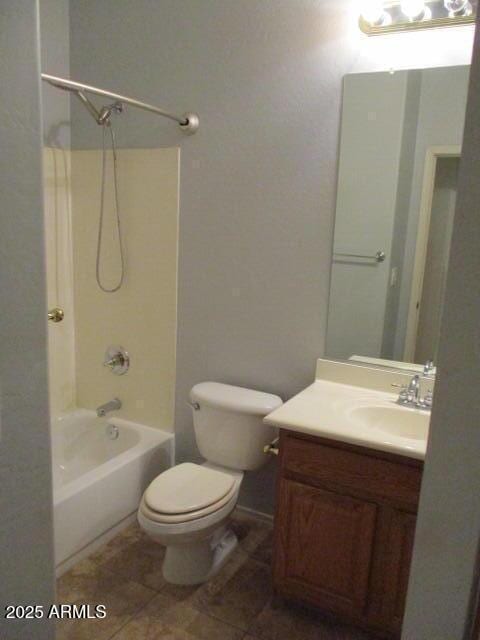 32020 N 23rd Ave, Phoenix, AZ 85085 - full bathroom with vanity, shower / tub combination, toilet, and tile patterned floors