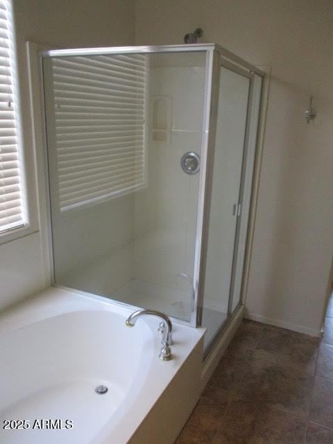 32020 N 23rd Ave, Phoenix, AZ 85085 - full bath with a stall shower, a garden tub, and tile patterned floors