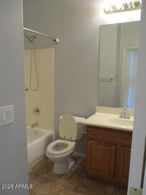 32020 N 23rd Ave, Phoenix, AZ 85085 - full bath with toilet, tile patterned flooring, vanity, and shower / washtub combination