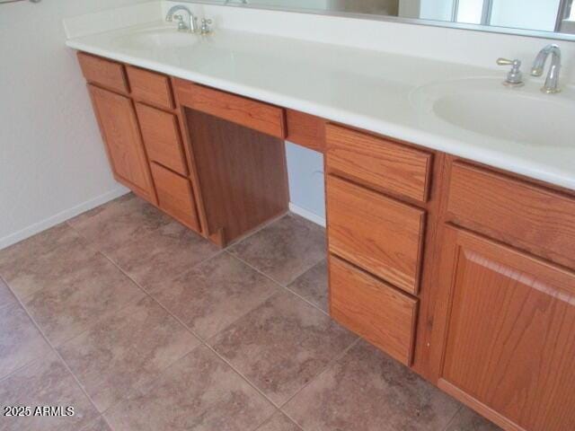 32020 N 23rd Ave, Phoenix, AZ 85085 - bathroom with vanity, baseboards, and tile patterned flooring