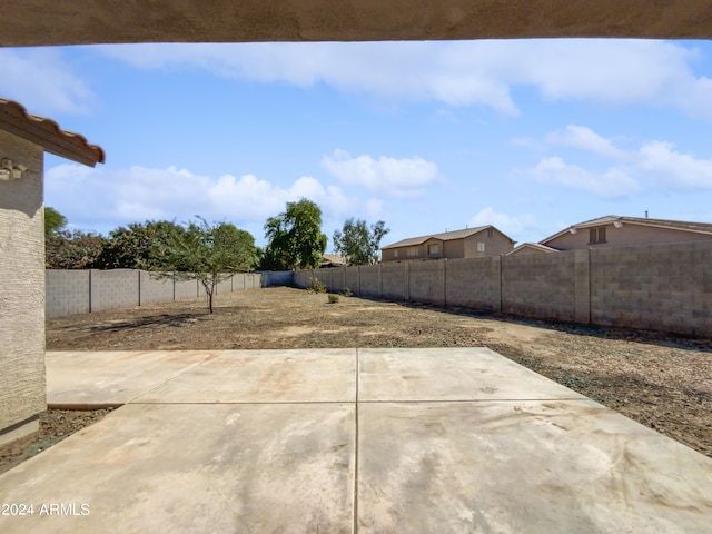 view of yard featuring a patio