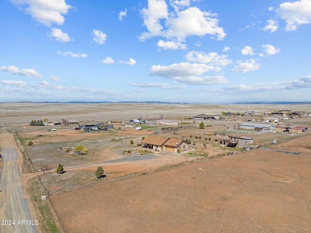 bird's eye view with a rural view