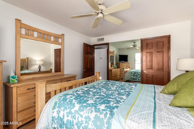 9243 W Kimberly Way, Peoria, AZ 85382 - bedroom with ceiling fan and visible vents
