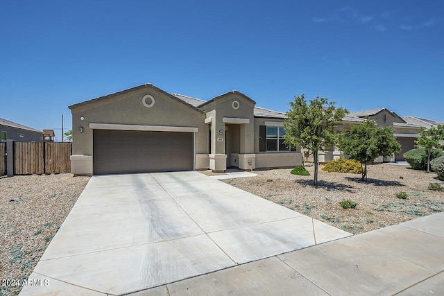 view of front of home featuring a garage