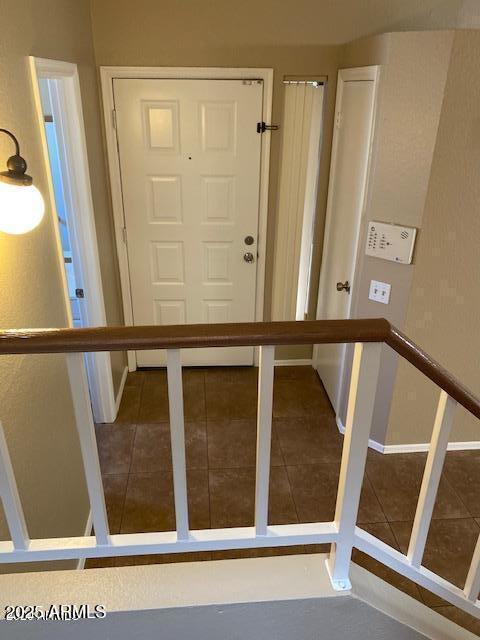 entryway featuring tile patterned flooring