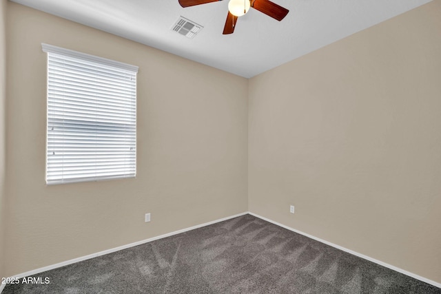 11318 W Monte Vista Rd, Avondale, AZ 85392 - unfurnished room featuring ceiling fan and dark colored carpet