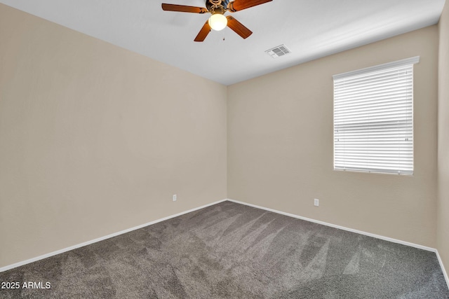 11318 W Monte Vista Rd, Avondale, AZ 85392 - unfurnished room with ceiling fan and dark colored carpet