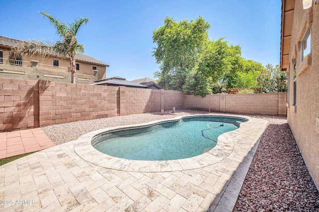 11318 W Monte Vista Rd, Avondale, AZ 85392 - view of swimming pool featuring a fenced backyard and a patio