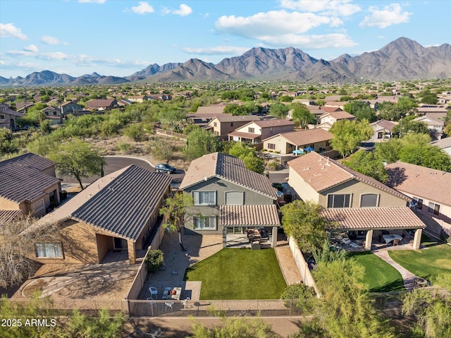 10252 E Butherus Dr, Scottsdale, AZ 85255 - aerial view of residential area with a mountain backdrop
